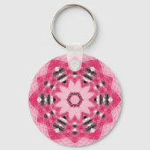 einzigartige schöne Blume Mandala Design Schlüsselanhänger (Rückseite)