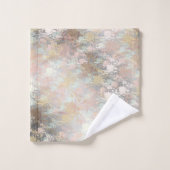 einzigartige, schöne, farbenfrohe, gemalte Muster Badhandtuch Set (Waschlappen)