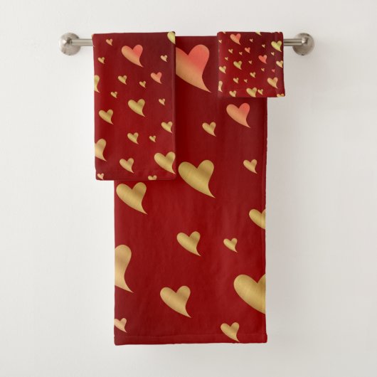 einzigartige, schöne, farbenfrohe, gemalte Muster Badhandtuch Set (Insitu)