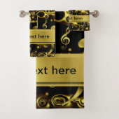 einzigartige, schöne, farbenfrohe, gemalte Muster Badhandtuch Set (Insitu)