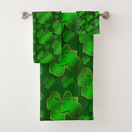 einzigartige, schöne, farbenfrohe, gemalte Muster Badhandtuch Set (Insitu)