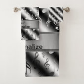 einzigartige, schöne, farbenfrohe, gemalte Muster Badhandtuch Set (Insitu)