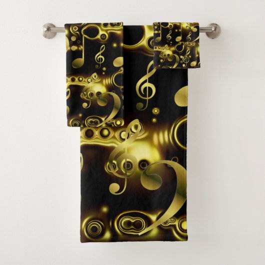 einzigartige, schöne, farbenfrohe, gemalte Muster Badhandtuch Set (Insitu)