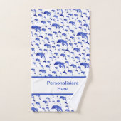 einzigartige, schöne, farbenfrohe, gemalte Muster Badhandtuch Set (Handtuch)