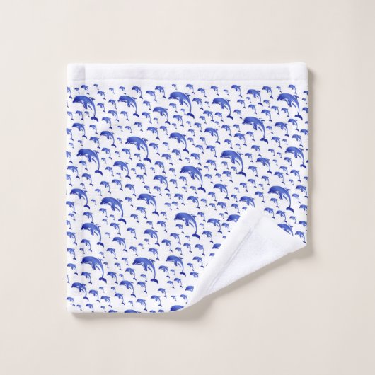 einzigartige, schöne, farbenfrohe, gemalte Muster Badhandtuch Set (Waschlappen)