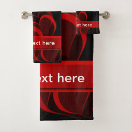 einzigartige, schöne, farbenfrohe, gemalte Muster Badhandtuch Set