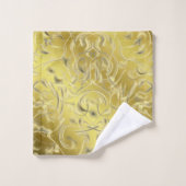 einzigartige, schöne, farbenfrohe, gemalte Muster Badhandtuch Set (Waschlappen)