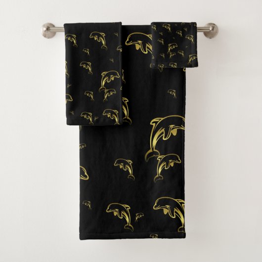 einzigartige, schöne, farbenfrohe, gemalte Muster Badhandtuch Set (Insitu)