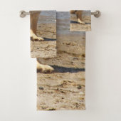 einzigartige, schöne, farbenfrohe, gemalte Muster Badhandtuch Set (Insitu)