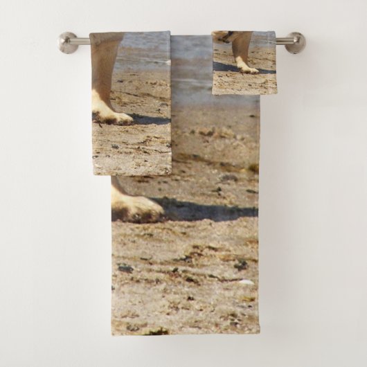 einzigartige, schöne, farbenfrohe, gemalte Muster Badhandtuch Set (Insitu)