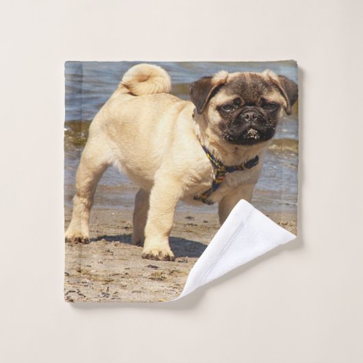 einzigartige, schöne, farbenfrohe, gemalte Muster Badhandtuch Set (Waschlappen)