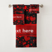 einzigartige, schöne, farbenfrohe, gemalte Muster Badhandtuch Set (Insitu)