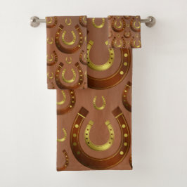 einzigartige, schöne, farbenfrohe, gemalte Muster Badhandtuch Set