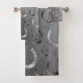 einzigartige, schöne, farbenfrohe, gemalte Muster Badhandtuch Set (Insitu)