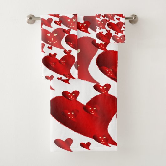 einzigartige, schöne, farbenfrohe, gemalte Muster Badhandtuch Set (Insitu)