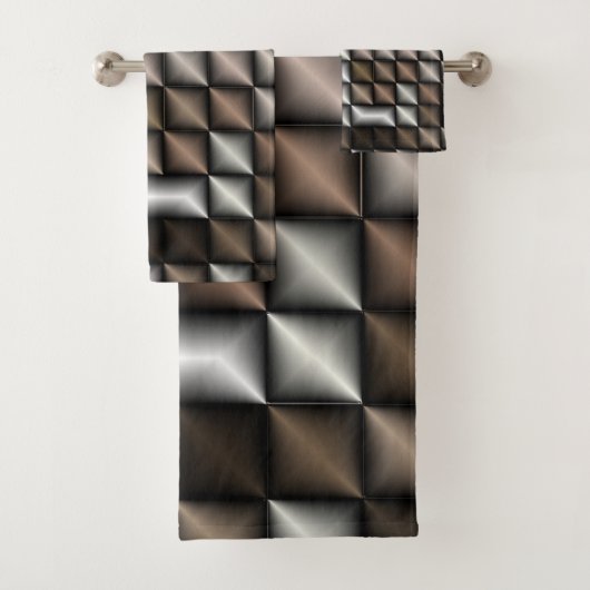 einzigartige, schöne, farbenfrohe, gemalte Muster Badhandtuch Set (Insitu)