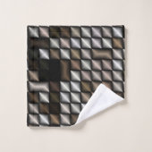 einzigartige, schöne, farbenfrohe, gemalte Muster Badhandtuch Set (Waschlappen)