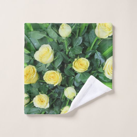 einzigartige, schöne, farbenfrohe, gemalte Muster Badhandtuch Set (Waschlappen)