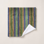 einzigartige, schöne, farbenfrohe, gemalte Muster Badhandtuch Set (Waschlappen)