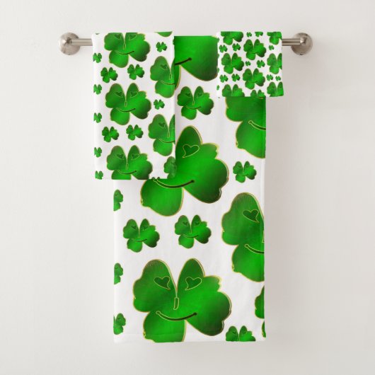 einzigartige, schöne, farbenfrohe, gemalte Muster Badhandtuch Set (Insitu)