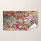 einzigartige, schöne, farbenfrohe, gemalte Muster Badhandtuch Set (Handtuch)