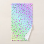 einzigartige, schöne, farbenfrohe, gemalte Muster Badhandtuch Set (Handtuch)