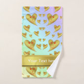 einzigartige, schöne, farbenfrohe, gemalte Muster Badhandtuch Set (Handtuch)