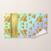 einzigartige, schöne, farbenfrohe, gemalte Muster Badhandtuch Set (Handtuch)