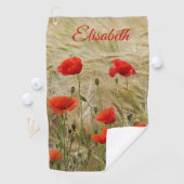 einzigartige, schöne, farbenfrohe, gemalte Muster Golfhandtuch (Insitu)