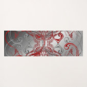 einzigartige, schöne, farbenfrohe, gemalte Muster Yogamatte (Rückseite (Horizontal))