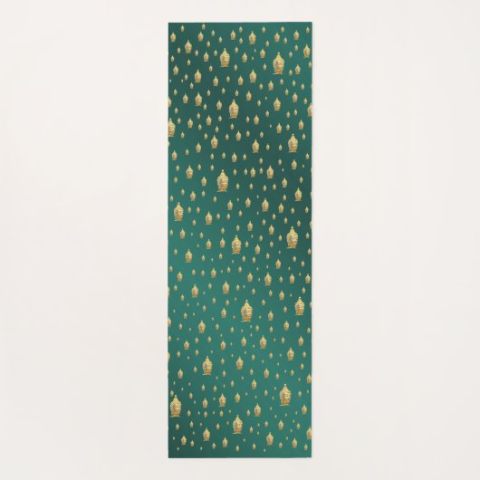 einzigartige, schöne, farbenfrohe, gemalte Muster Yogamatte (Rückseite)