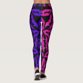 einzigartige schöne Mandala Leggings (Rückseite)