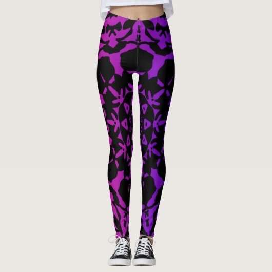 einzigartige schöne Mandala Leggings (Vorderseite)