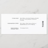 Einzigartige Schreibmaschine Schwarz-weiß Horizont Menükarte (Vorderseite)