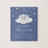 Einzigartige Schwangerschaftsankündigung Puzzle Bl (Vertikal)