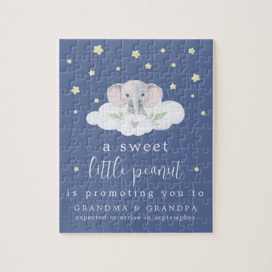 Einzigartige Schwangerschaftsankündigung Puzzle Bl (Vertikal)