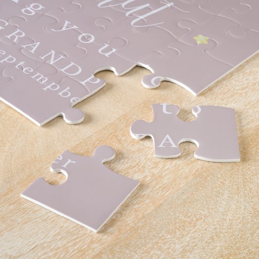 Einzigartige Schwangerschaftsankündigung Puzzle Pi (Seite)