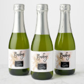 Einzigartige Schwangerschaftsankündigung Sonogramm Schaumweinetikett (Flaschen)