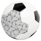 Einzigartige Schwarz-Weiß-Interwoven-Linien Fußball (Dreiviertel)