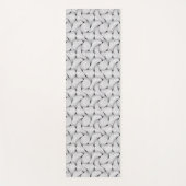 Einzigartige Schwarz-Weiß-Interwoven-Linien Yogamatte (Vorderseite)