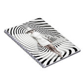 Einzigartige Schwarz-Weiß-Kunstdarstellung Notizblock (Rechte Seite)