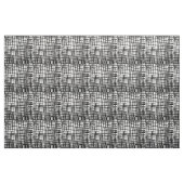 Einzigartige Schwarz-weiße handgemalte Stoff (Yard (91,4 cm))