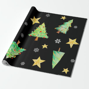 Einzigartige schwarze Geschenkverpackung Geschenkpapier