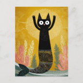 Einzigartige schwarze Kitzymermaid Postkarte (Vorderseite)