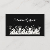 Einzigartige schwarze Leinenschmuck-Visitenkarte Visitenkarte (Vorderseite)
