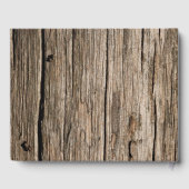 Einzigartige Scroll & Feather Pen Hochzeit Gästebuch (Rückseite)