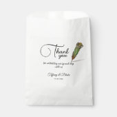 Einzigartige Scroll & Feather Pen Hochzeit Geschenktütchen (Vorderseite)