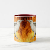 Einzigartige, seltene Tasse aus weißem Foto und Fl (Mittel)