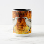 Einzigartige, seltene Tasse aus weißem Foto und Fl (Mittel)