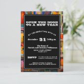 Einzigartige Silvester-Party-Vintage Türen Einladung (Stehend Vorderseite)